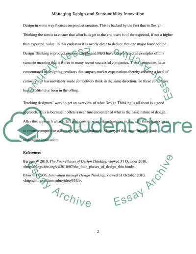 Managing Design and Sustainability Innovation