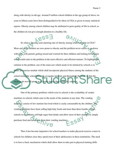 Managing Obesity: An Insight into the Rapidly Growing Rate of Obesity in Schools