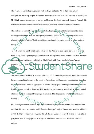 Analysis of The Age of Austerity: How Scarcity Will Remake American Politic Book by Thomas Byrne Edsall