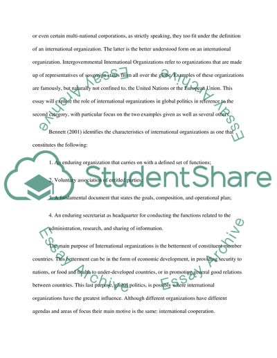 The Role of International Organizations in Global Politics