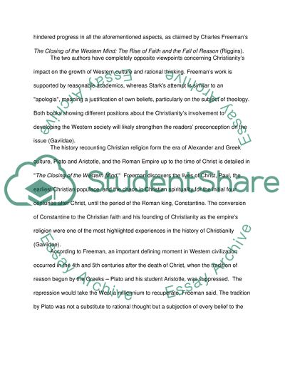 A Huge Factor in the Story of Western Progress