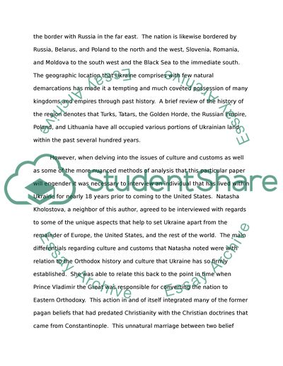 Interview with a person