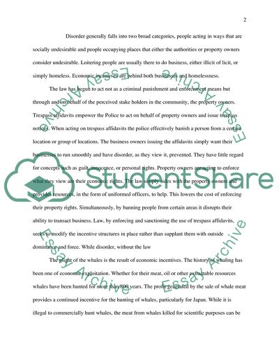 Whaling and Disorder: Law in the Context of Complex Incentive Structures