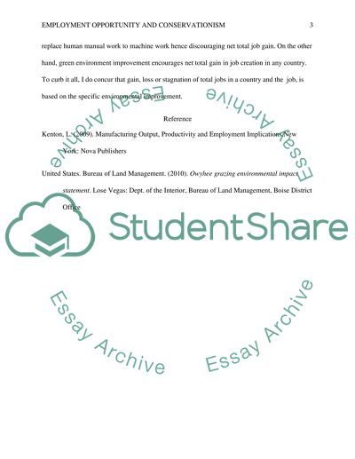 W 10 Employment Impact-Discussion- environmental