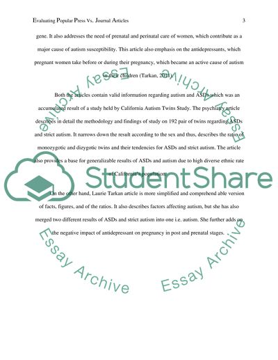 EVALUATING POPULAR PRESS VS. JOURNAL ARTICLES