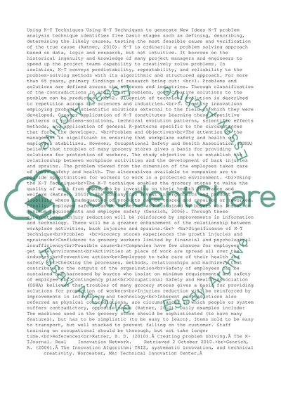 Management - Analyze your options with K-T analysis [sap22]