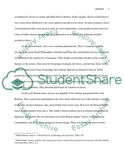 Slavery and Religion