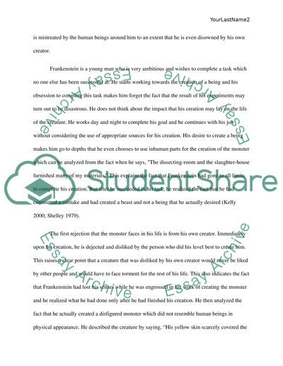 Mary Shellys Novel Frankenstein