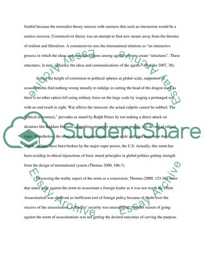 Assassinations in International Relations