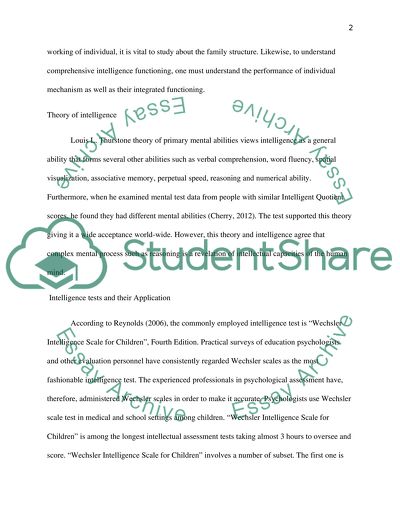 Intelligence and achievement