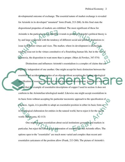 Contemporary Theories of Political Economy