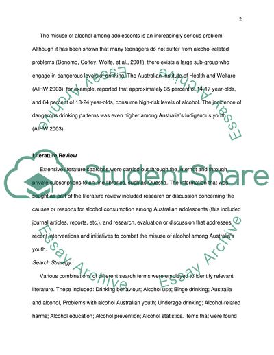 Alcohol Addiction and Adolescents