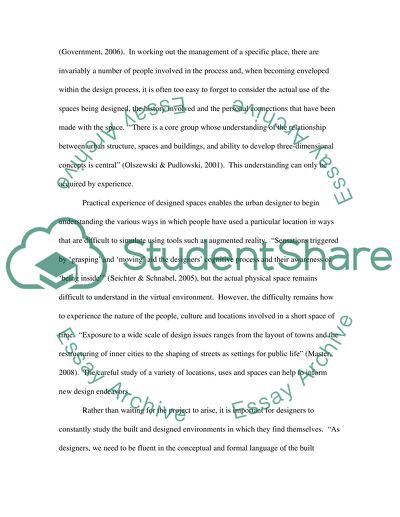 Urban design studentship