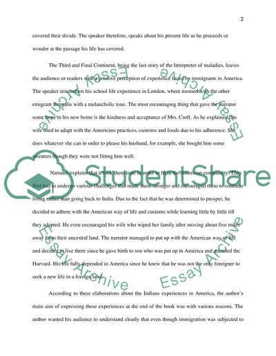 The Third and Final Continent by Lahiri