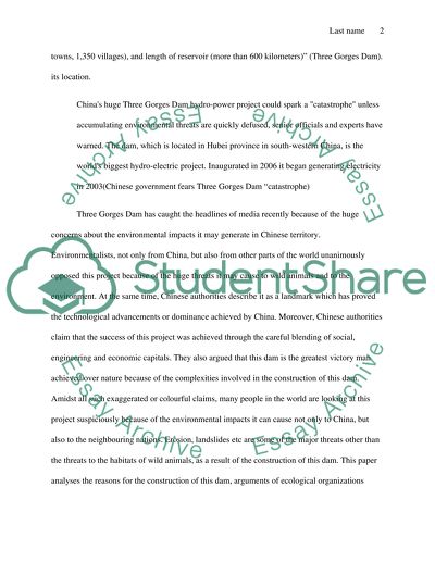 Three Gorges Dam in China