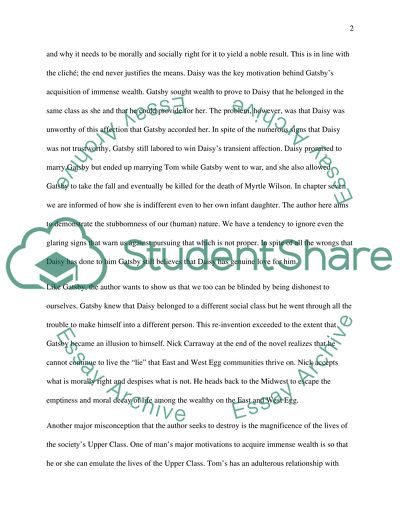 What causes Gatsby to Fail in His Quest