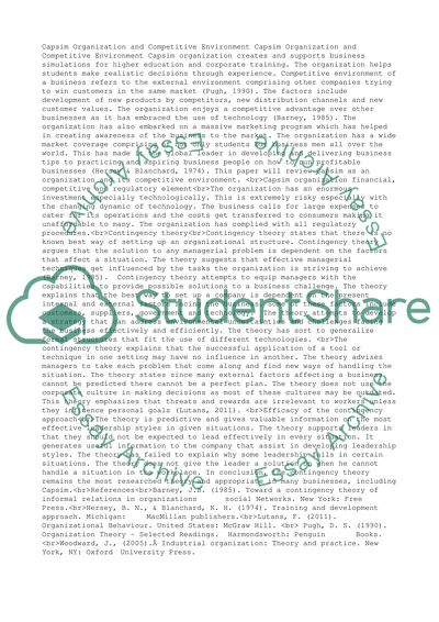 Competitive environment essay picture