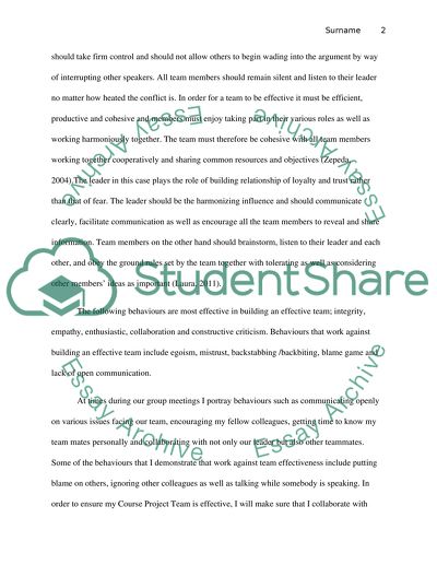 Team Effectiveness and Productiveness