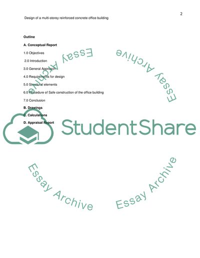 Design a multi-story reinforced concrete office building