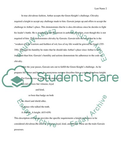 Dynamic Chivalry in Sir Gawain and the Green Knight