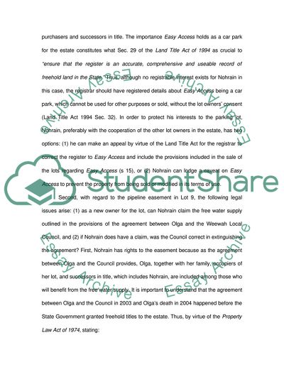 Property Law as Applied to Rural Retreats