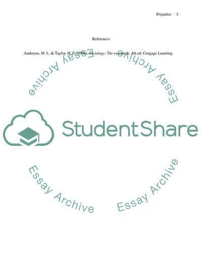 The Results of the Test and Prejudice