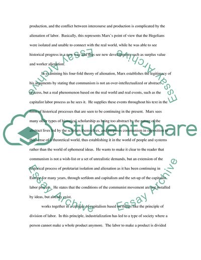 Karl Marx and Marxism