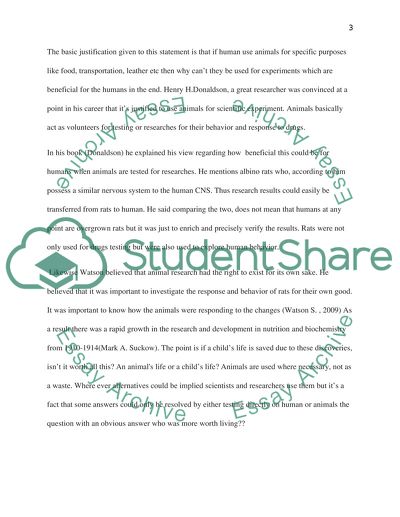 Should Animals Be Used for Scientific Experiments