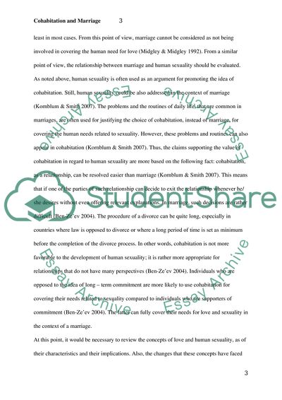 Is Cohabitation a Good Idea before Marriage