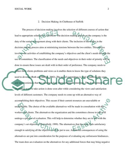 Decision Making and Advocacy