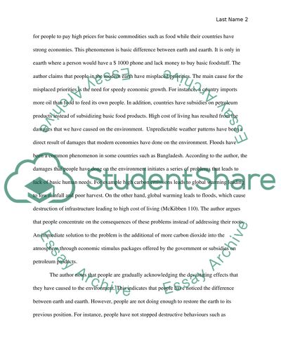 Earth by Bill McKiben