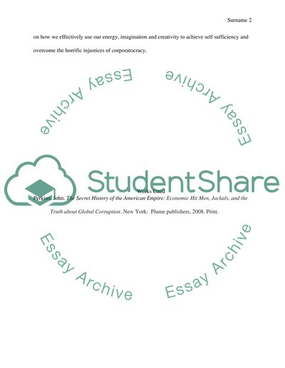 Corporatocracy by Perkins