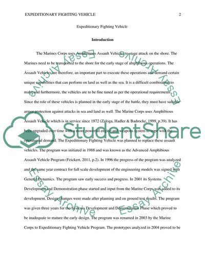 Expeditionary Fighting Vehicle