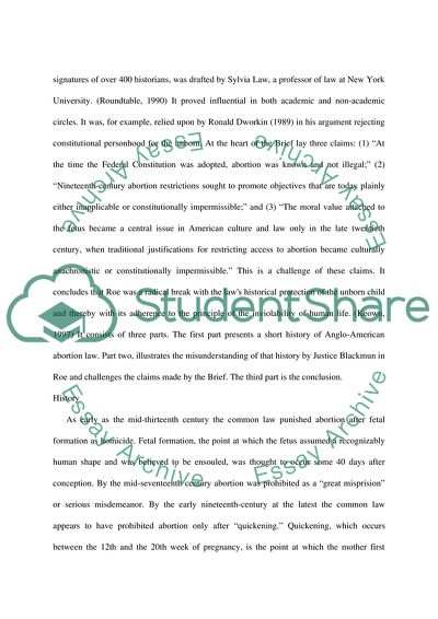 Abortion v. Fetal Murder