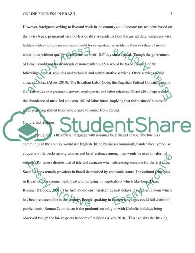 ONLINE BUSINESS IN BRAZIL