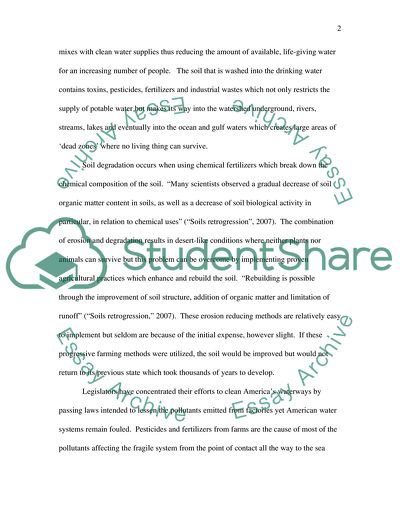 Consider the role that agriculture plays in our society, including its enviromental implications