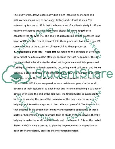 Politics of Globalization