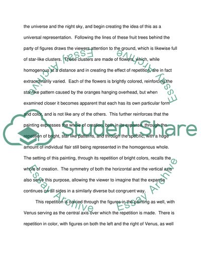 Universalization of Christianity Through Repetition and Differentiation in Sandro Boticellis Primavera