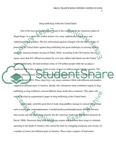 Drug Trafficking within the United States