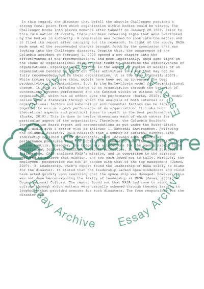 Diagnosing a Need for Organizational Change