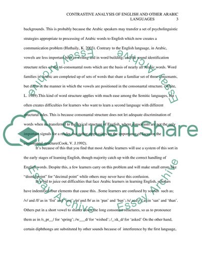 Contrastive AnalysisPaper