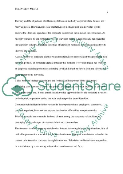 The History of Television Media