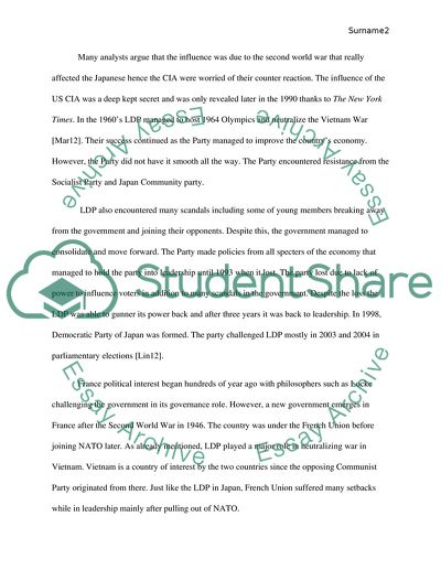 Conservative Parties and Their Opponents in France and Japan