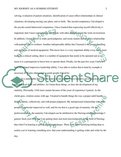 Journey as a Nursing Student