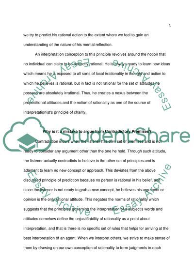 Principle of Charity and Its Significance