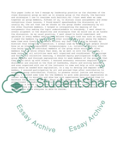 Most Important Leadership Function