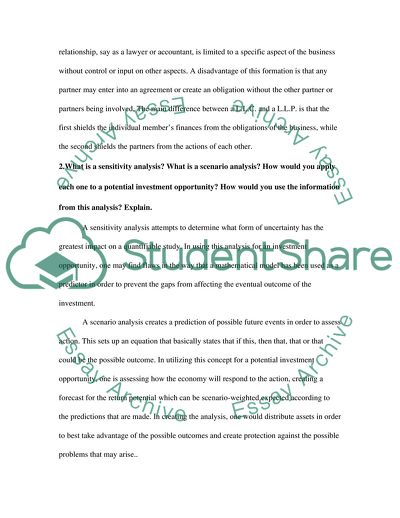 Limited Liability Corporation and Limited Liability Partnership