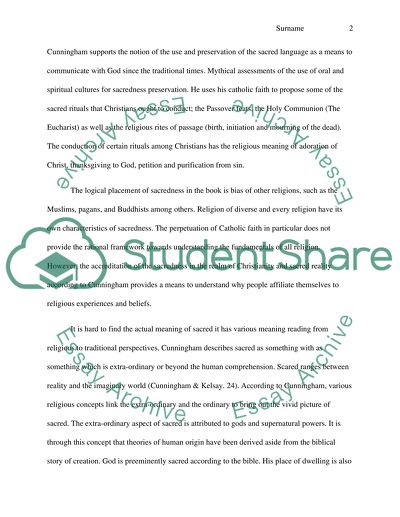 Logic of The Sacred Quest : An Invitation to the Study of Religion by Cunningham