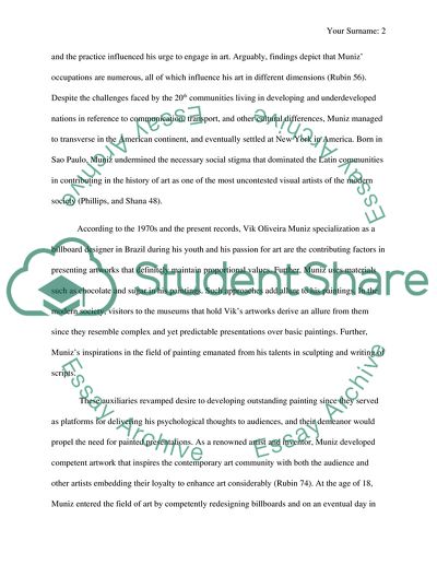 The artist Vik Muniz