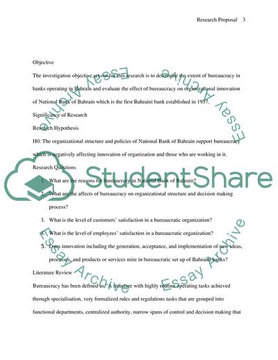 Effect of Bureaucracy on Organizational Innovation